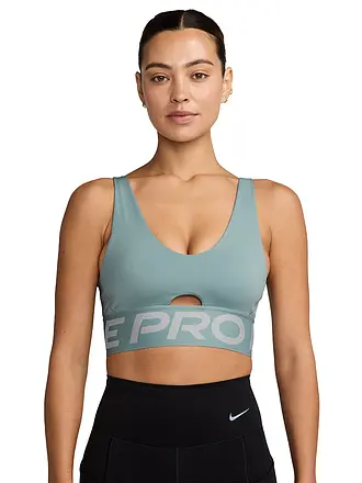 NIKE | Soutien-gorge de sport pour femmes Pro Indy Plunge à maintien moyen | petrol